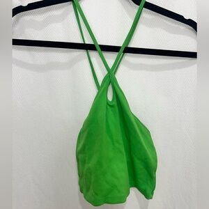 Neon green zara top